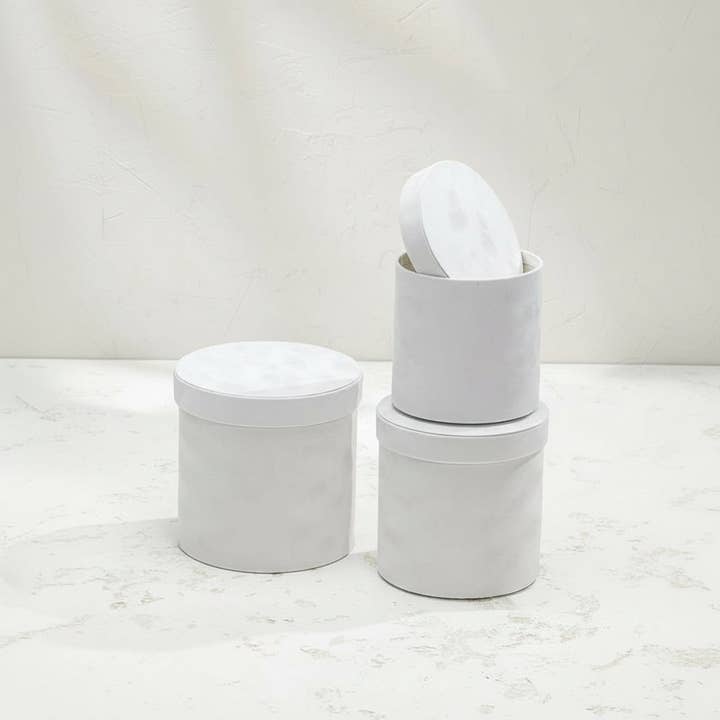 Elegant Design Supply - Wholesale Decorative Box - Chic Velvet Round Flower Box with Lid9