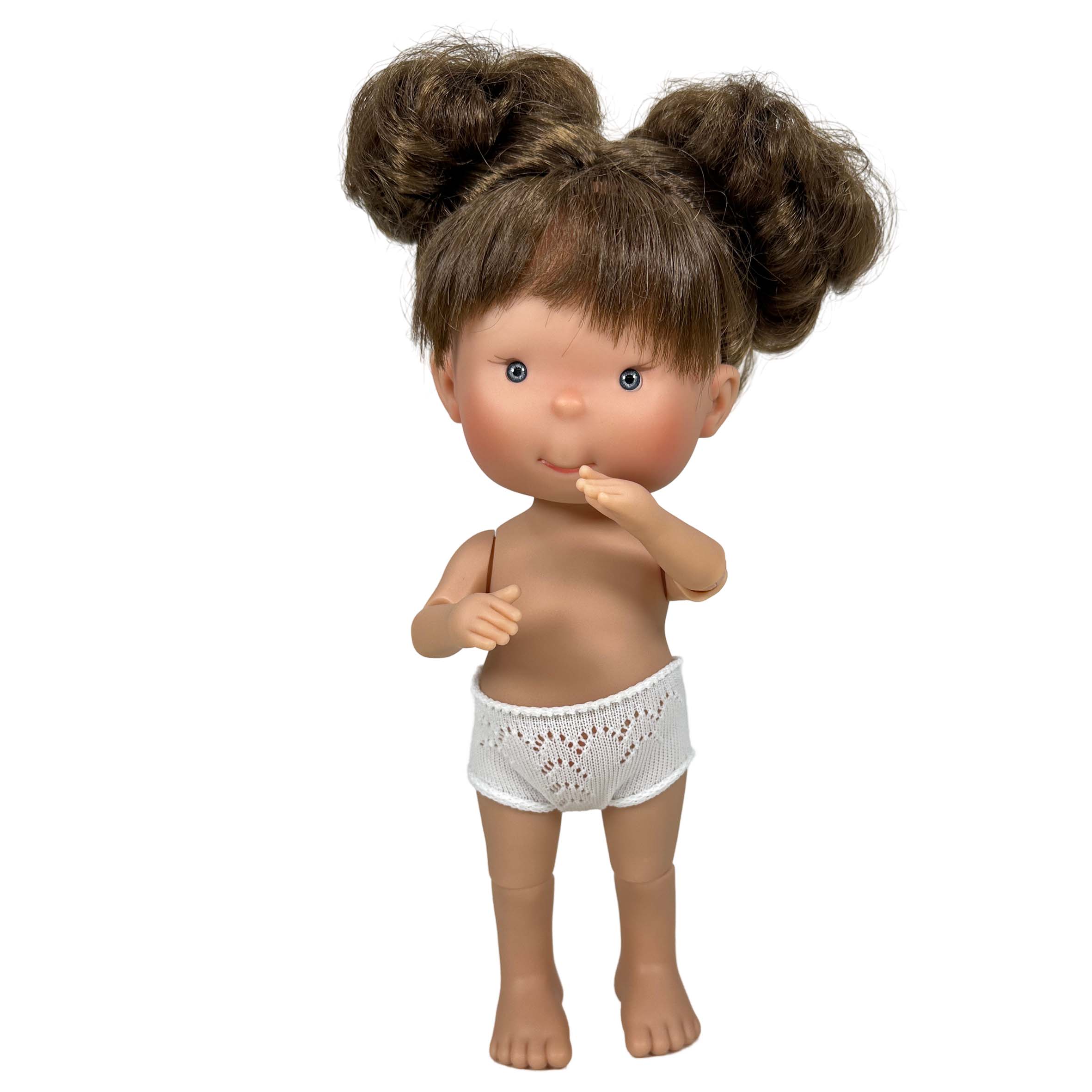 Nines Artesanals d'Onil Dolls – wholesale Docka - Barn – Pippa Docka med grön rock3