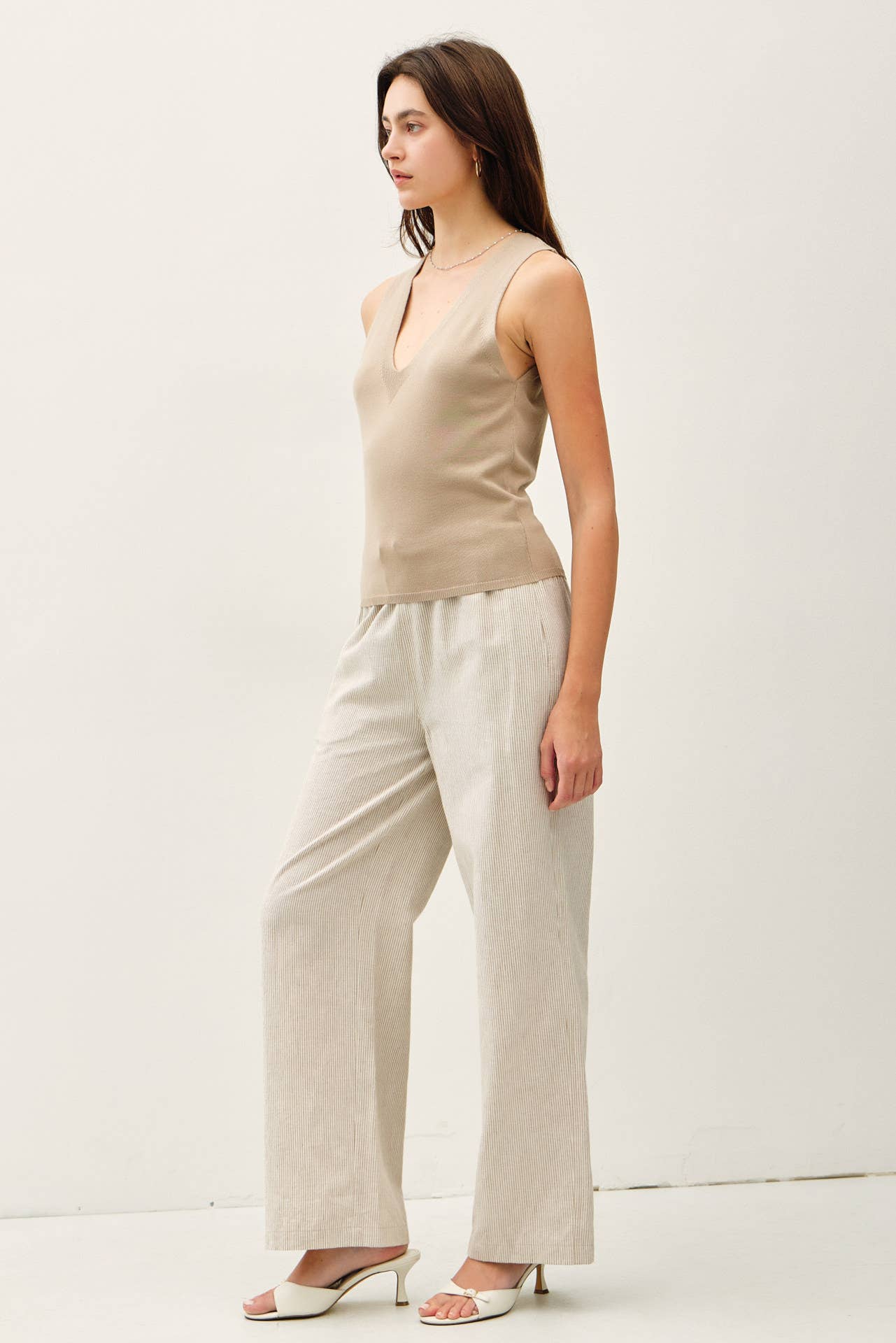 Be Cool - Wholesale Tank Top - Women's - MINIMAL V-NECK SWEATER TANK  15