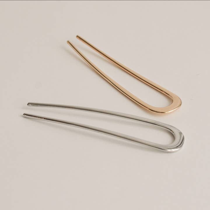 nar'sha - Wholesale Hair Pin - Minimalist Bent U-Shaped Hair Stick | Gold3