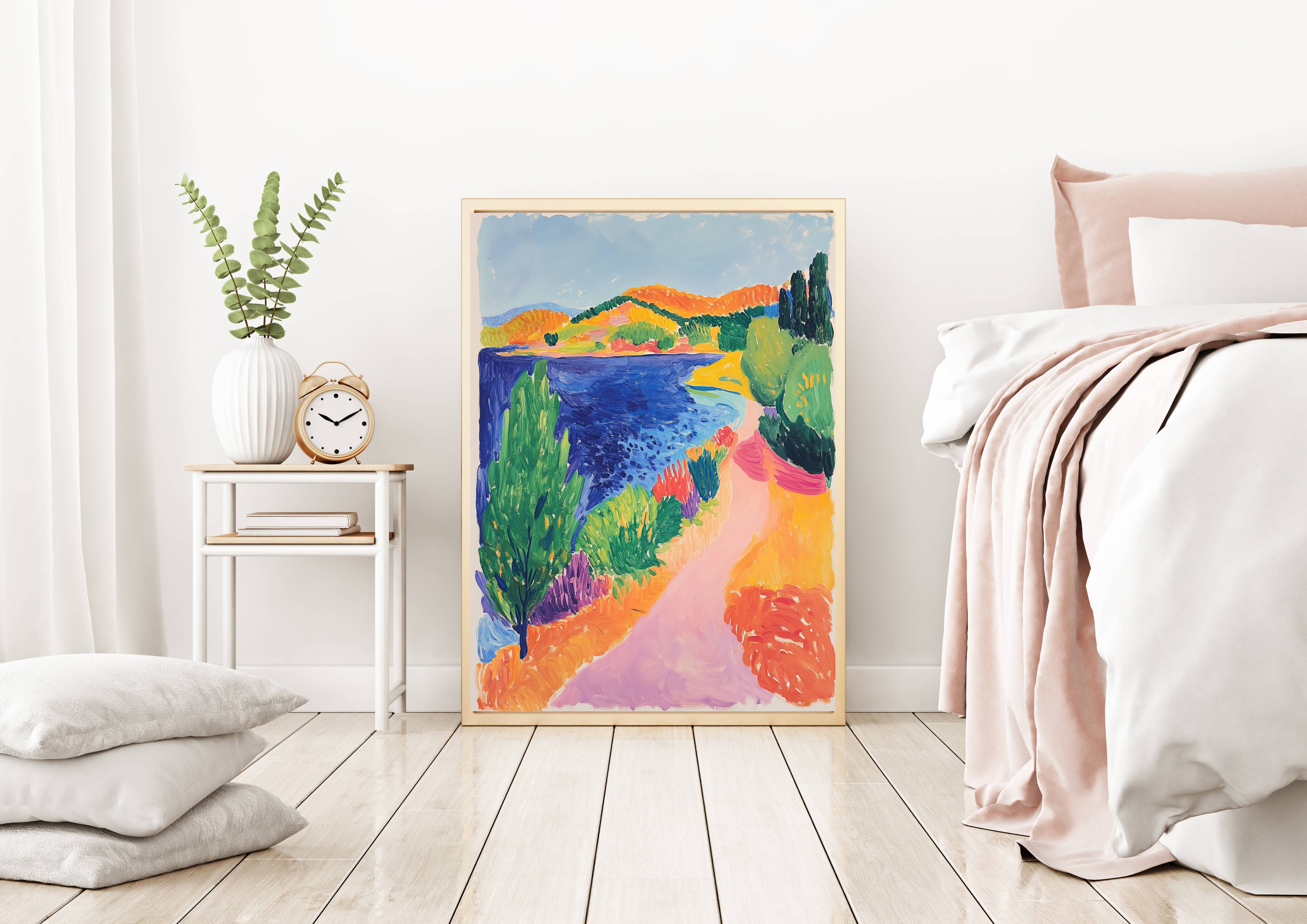 Kumo Art Prints - Wholesale Art Print - Colourful Abstract Landscape Painting Art Print  1