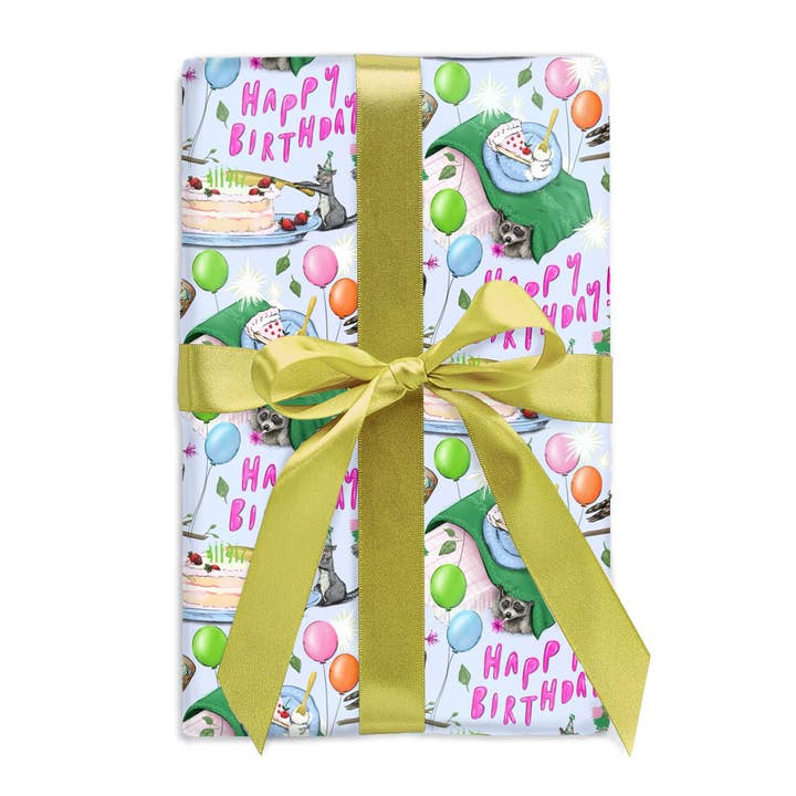 Roll - Woodland Animal Birthday Gift Wrap for wholesale by Good Juju Ink