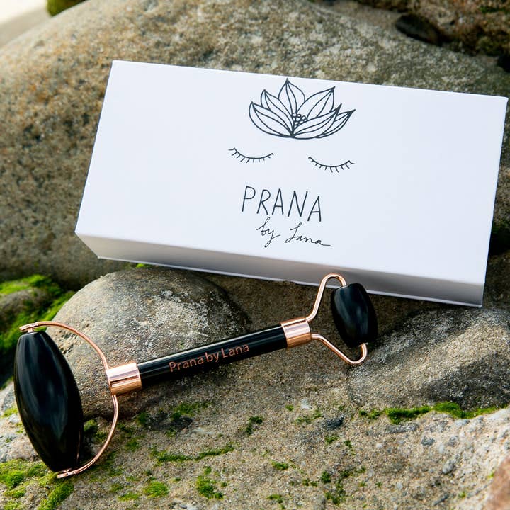 Obsidian Facial Stone Roller for wholesale by Prana by Lana