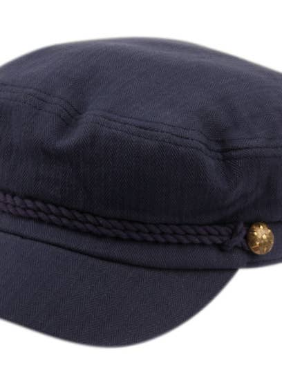 Baumwoll Fischerhut im griechischen Stil – Navy für den Großhandel von Funky Junque