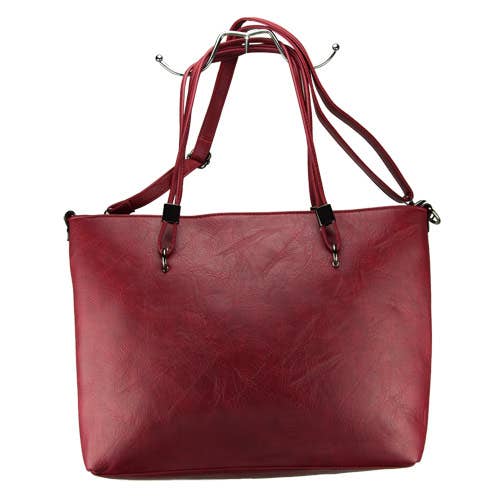Current handbag set, red for wholesale by EHAWA