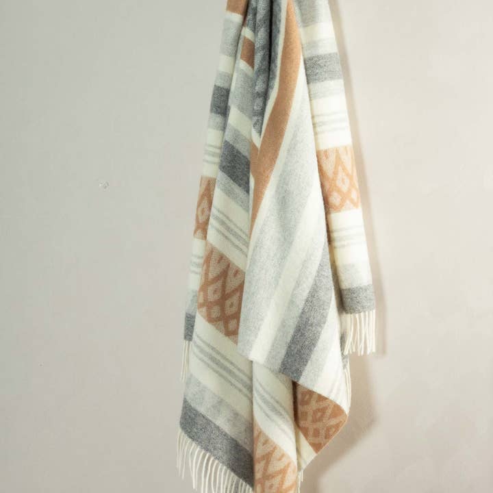 MoST - Wholesale Throw Blanket - Wool Throw Blanket UGLE beige2