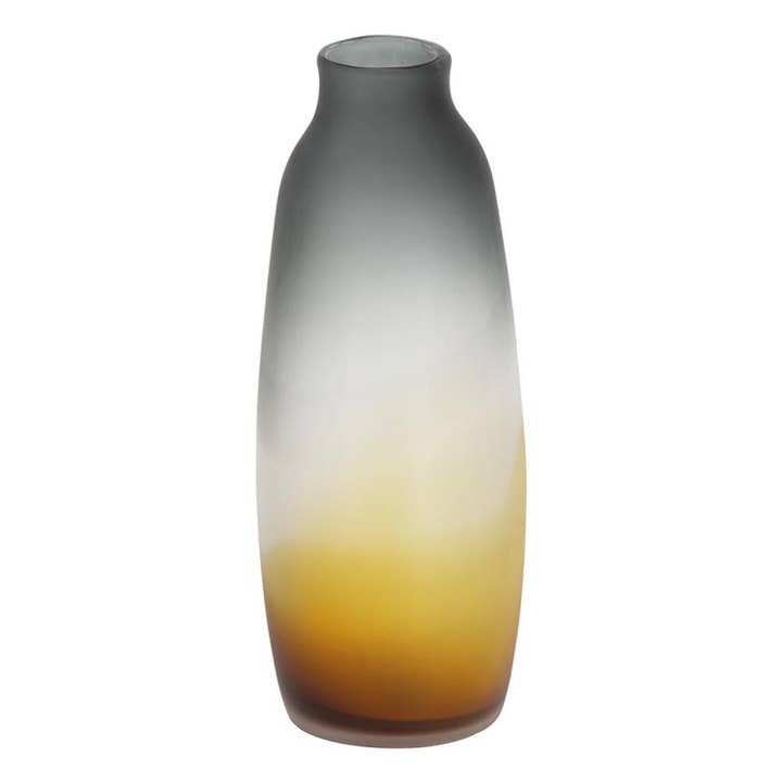 17" Charcoal And Orange Ombre Glass Table Vase and other Purchase Wholesale vases for centerpieces. Free Returns & Net 60 Terms on Faire trending on Faire.