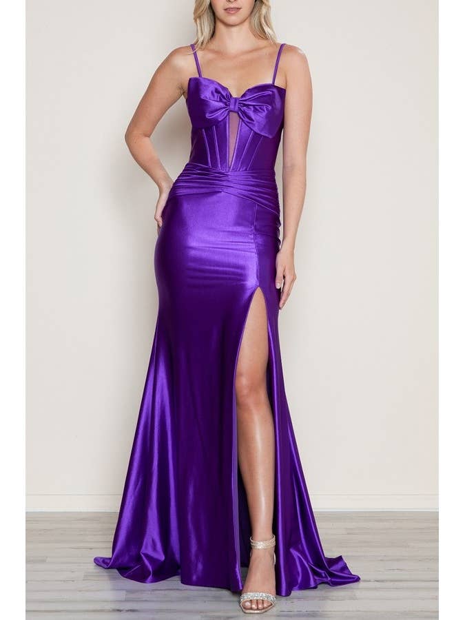 Poly Span Satin with Bow for wholesale by FashionShowcase