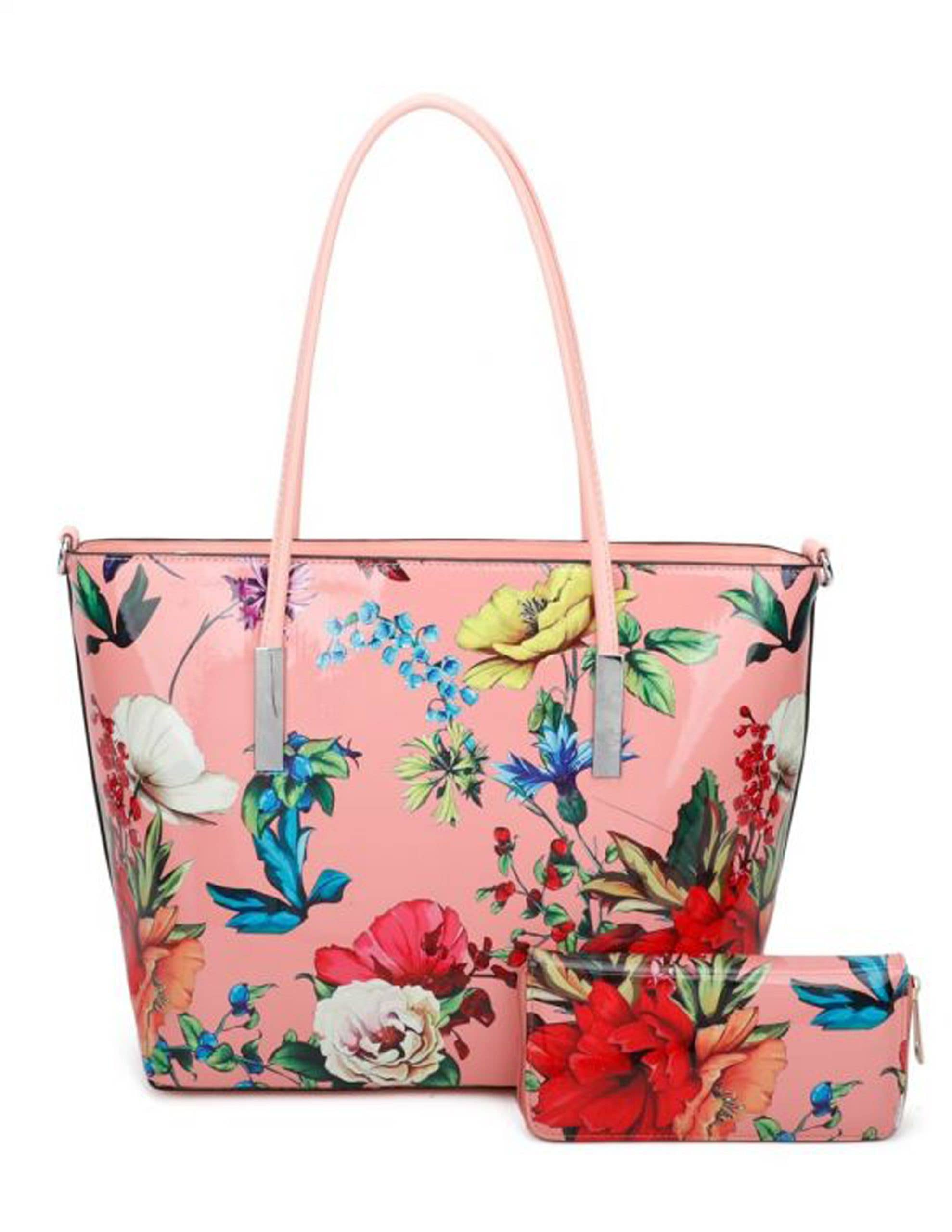 Ellas Trading - Wholesale Draagtas - Dames - Levendig Ontwerp Ruime Bloemen Schoudertas7