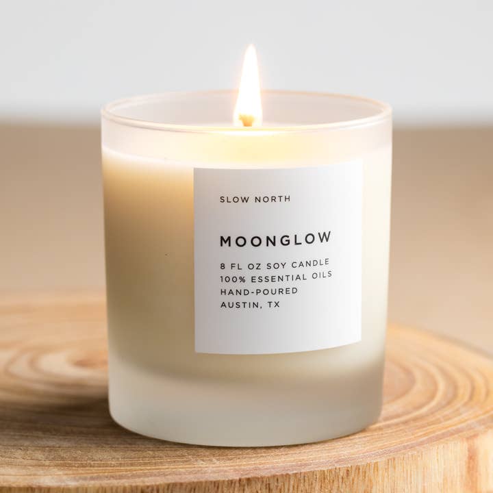 Moonglow (Patchouli, Cinnamon, Black Pepper) Non-Toxic Candle for wholesale by Slow North