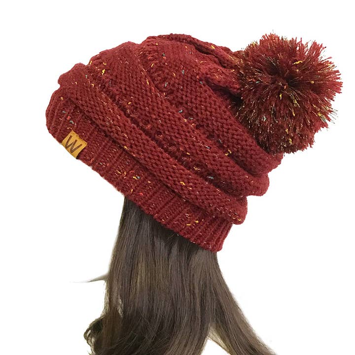 Wrapables.com - Wholesale Beanie - Women's - Wrapables Warm Knit Confetti Beanie with Pom Pom12