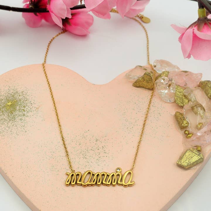 Daemon srls - Wholesale Pendant/Charm Necklace - Collana Con scritta MAMMA in Acciaio Inossidabile7