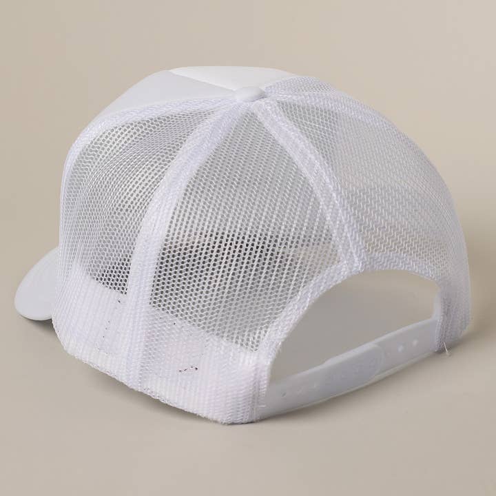 Fashion City - Vente Casquette de camionneur – femme - Je ne parle qu'aux garçons avec des bateaux Casquette à filet arrière avec texte26