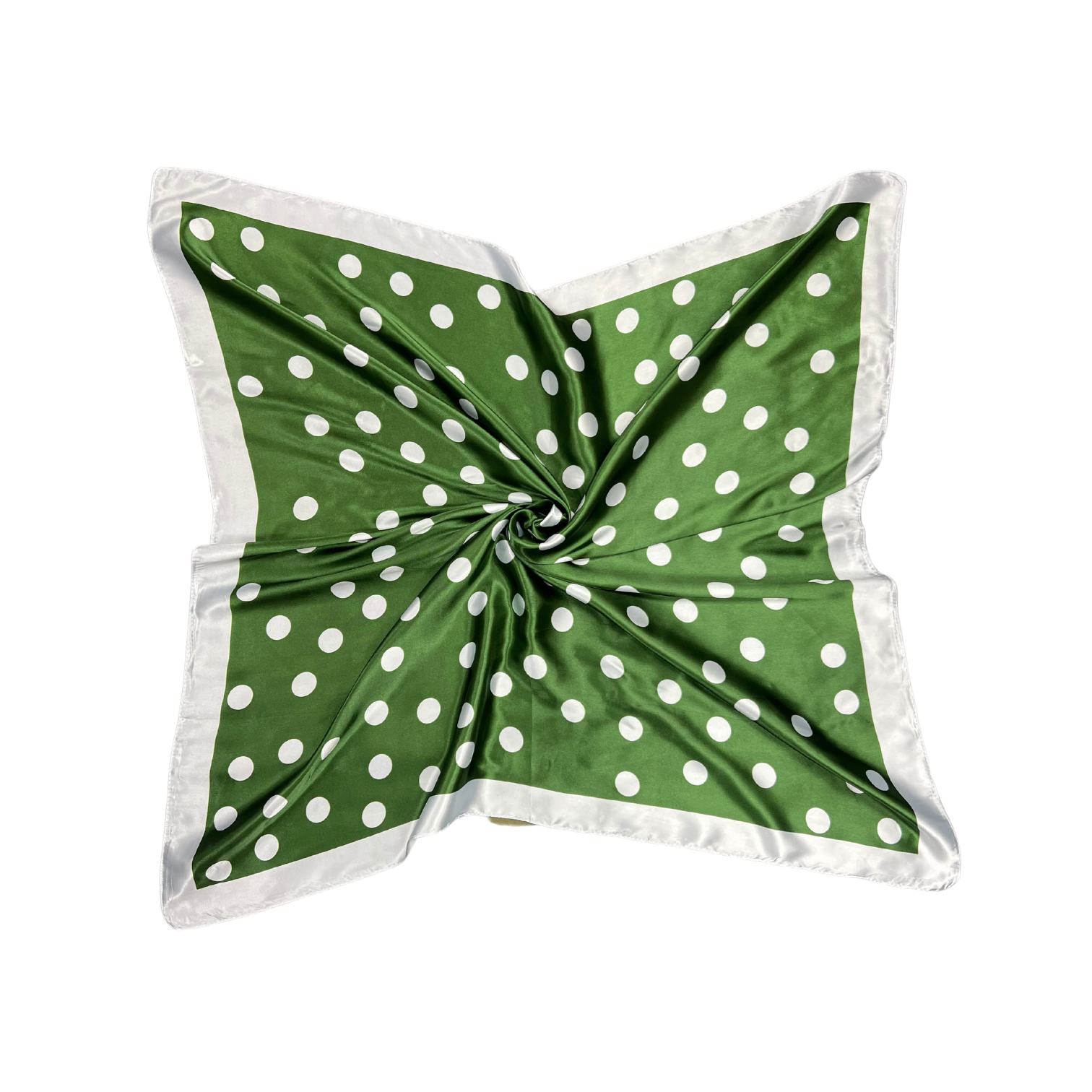 Lili Scarves (US Duty Free) - Wholesale Scarf - Women's - Polka Dot Pattern Silk Touch Square Scarf6