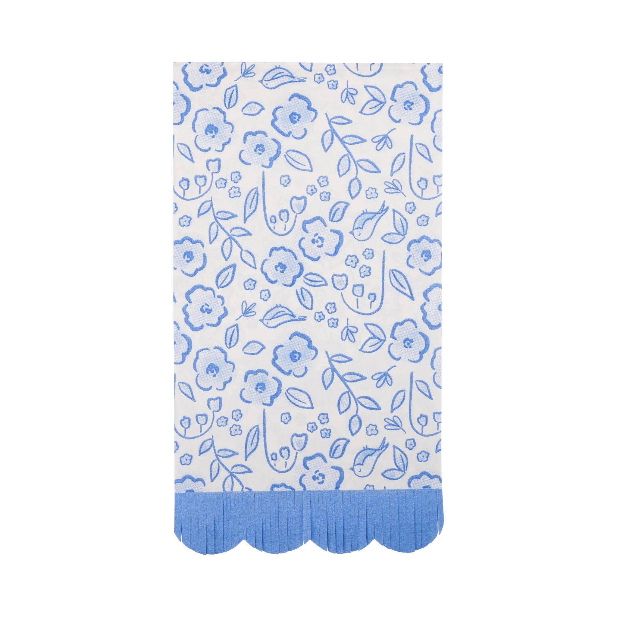 My Mind’s Eye - Wholesale Disposable Napkin - PLNP861 - Floral Scatter Fringe Guest Napkin0