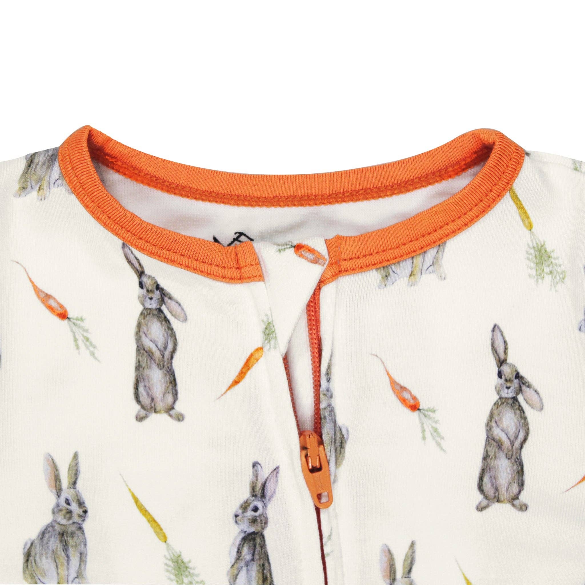 Free Birdees - Wholesale Jumpsuit - Baby - Hoppin’ Bunnies & Carrot Patch Footie (NB-3T)2