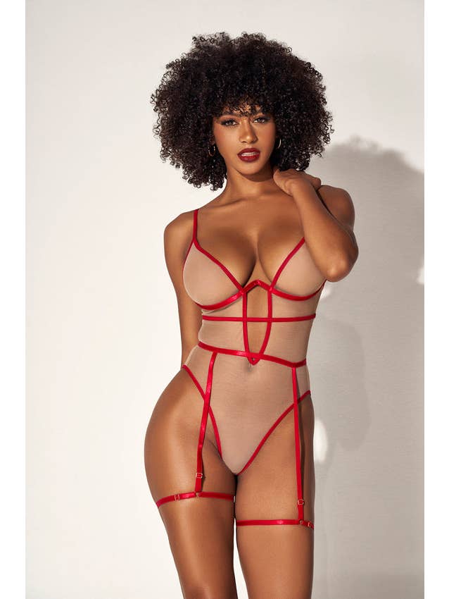 Nude Red 8818 Teddy Nude/Red for wholesale on Faire