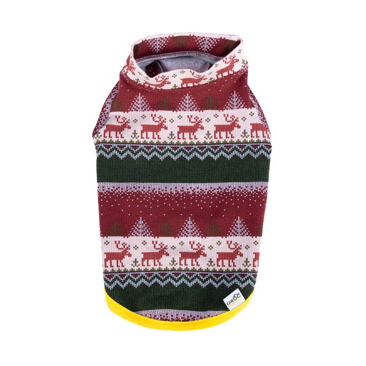 Groc Groc - Wholesale Pet Sweater - Dog - Groc Groc Willy Christmas dog sweater - 2 colors1
