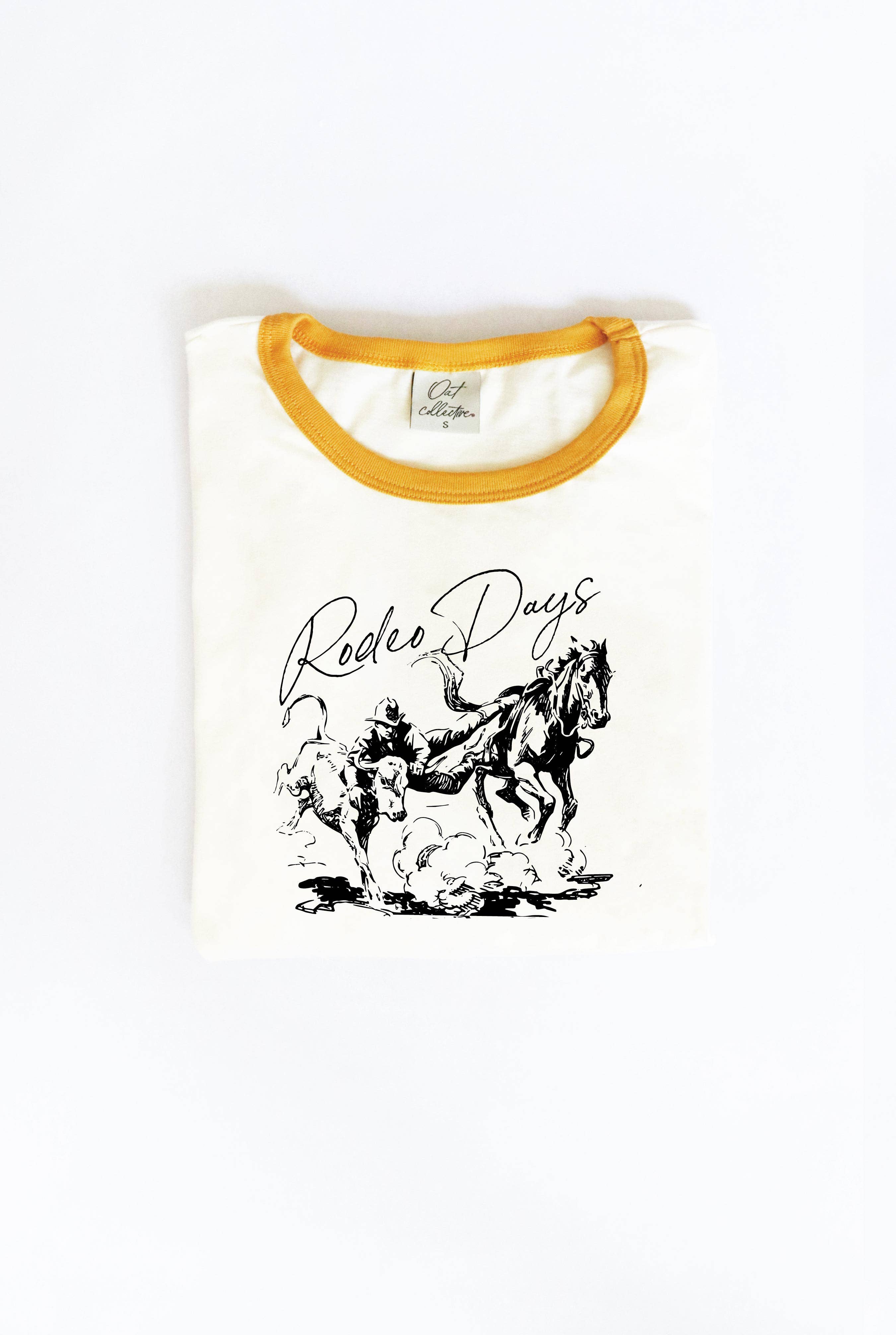 OAT COLLECTIVE - Vente T-shirt sérigraphié – femme - T-shirt graphique RODEO DAYS Ringer7