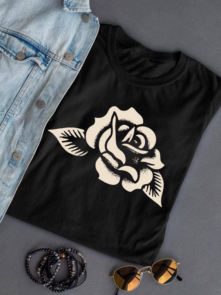 Swift Retail - Wholesale T-Shirt (Graphic) - Unisex - Vintage Rose Floral Art Unisex Tee0