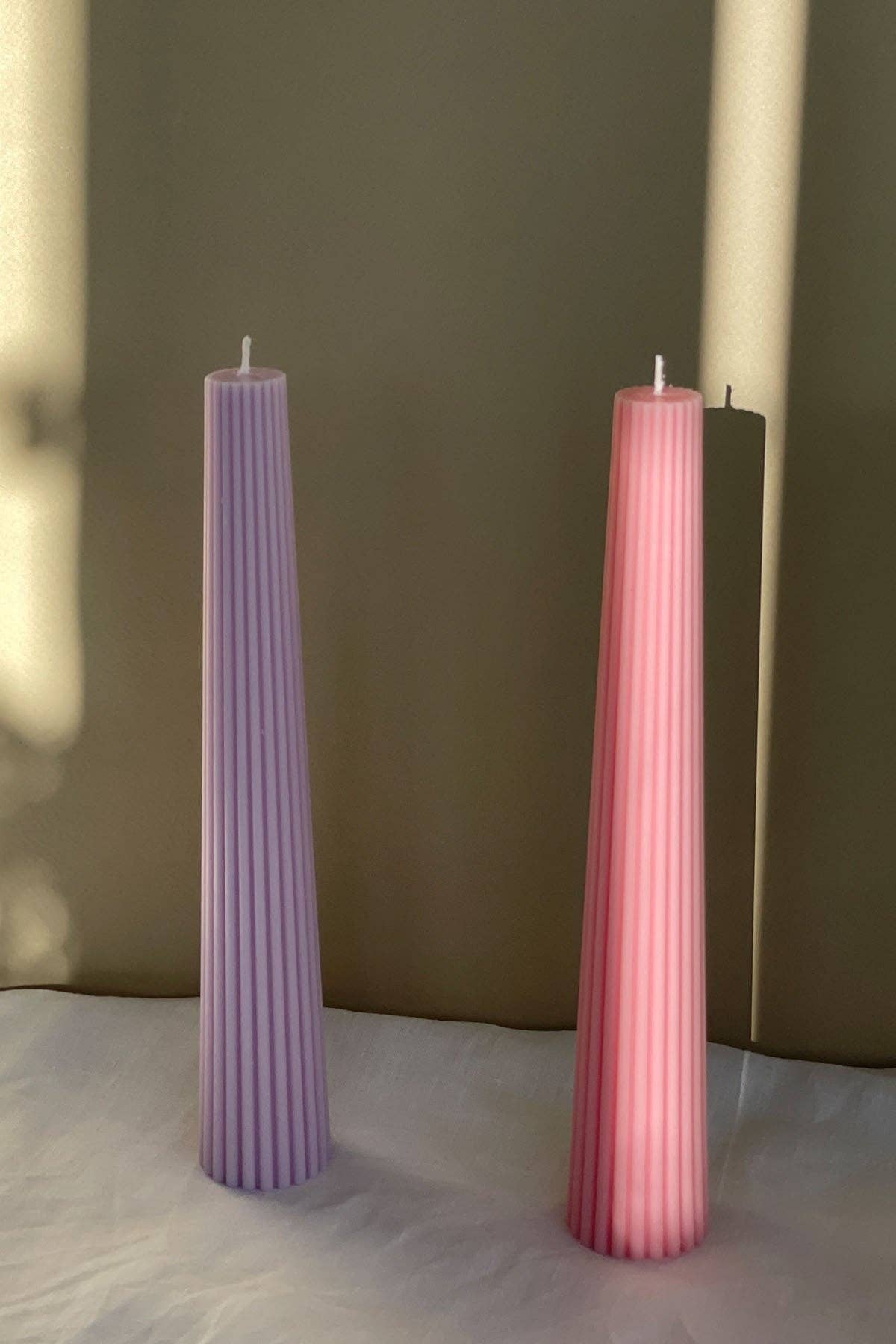 Interlude Candles – wholesale Tapered candle/candlestick – Ribbed Taper Candles3