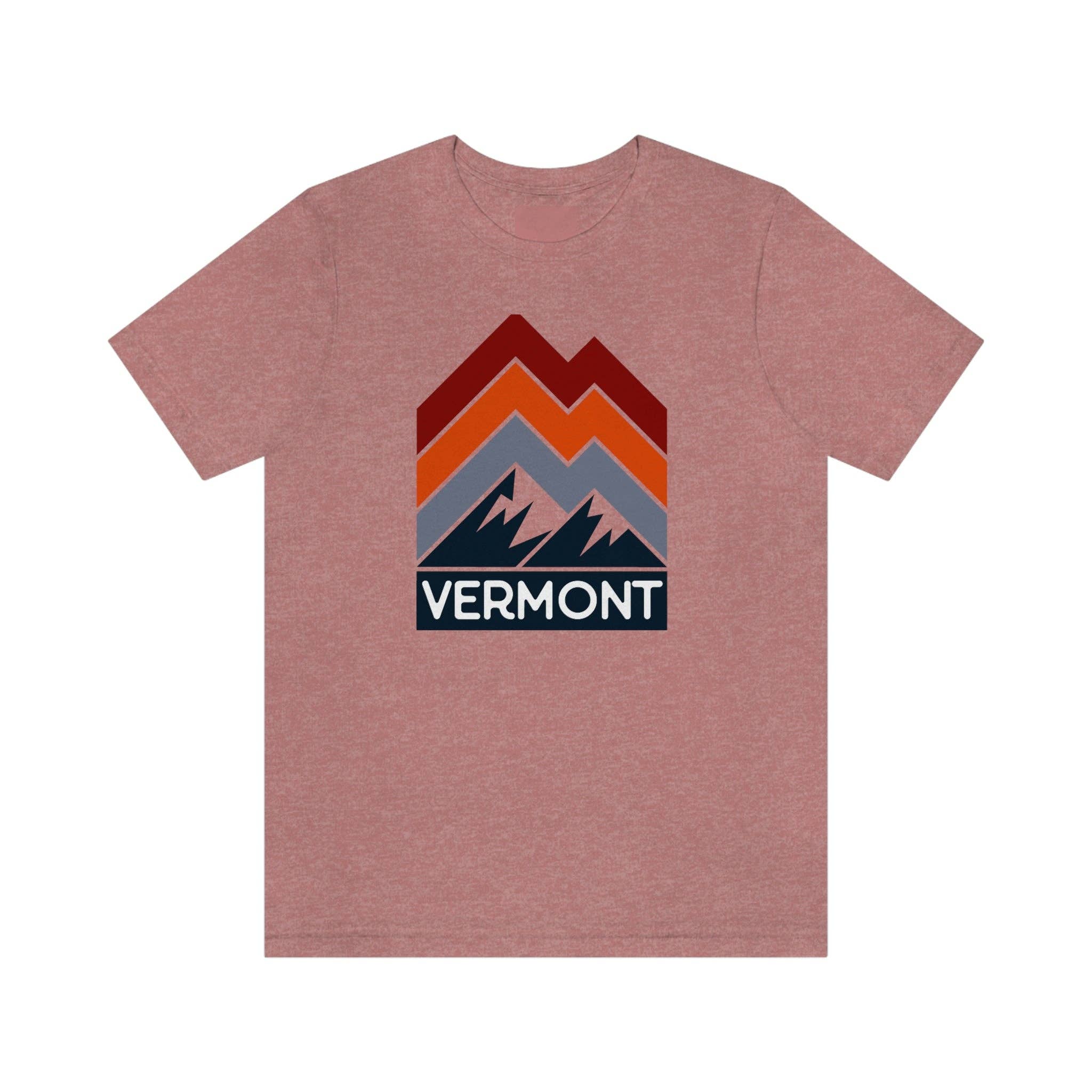 Hey Mountains - Wholesale Screen Printed T-Shirt - Unisex - Vermont T-Shirt - Retro Mountain Unisex Vermont Shirt1