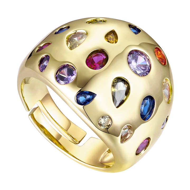 14K Gold Plated Ring(3484-MC) for wholesale by Rachel Glauber