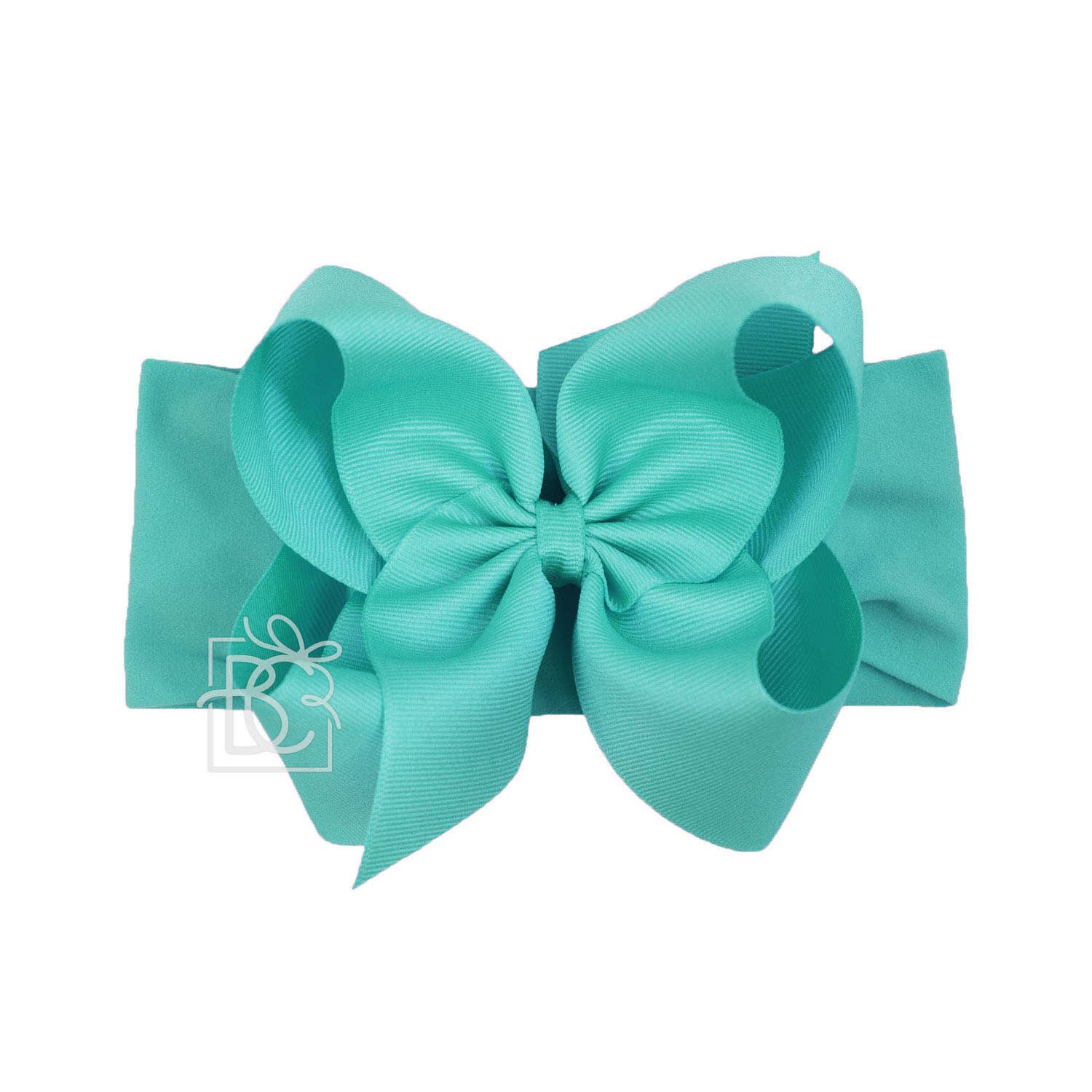 Beyond Creations, LLC - Wholesale Fashion Headband - Kids - WIDE PANTYHOSE HEADBAND W/CLASSIC GROSGRAIN BOW33
