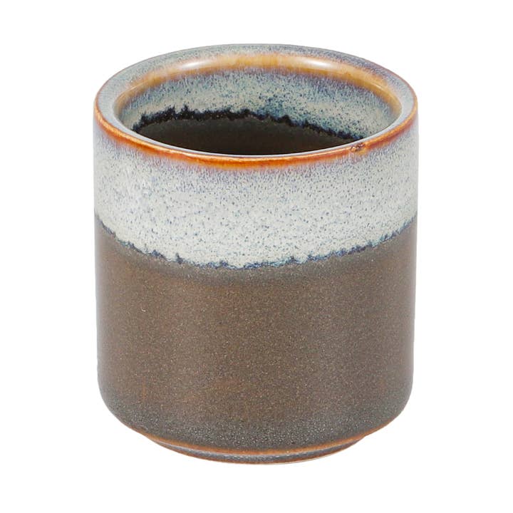 Urban Tokyo - Wholesale Drinking glass/cup - Olive Green Reactive Glaze 1.25oz Sake Cup (12/240)0