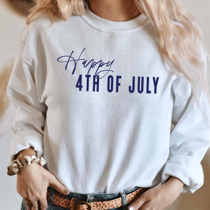 Jersey de forro polar unisex gráfico HAPPY 4TH OF JULY para venta al por mayor de Shamaim