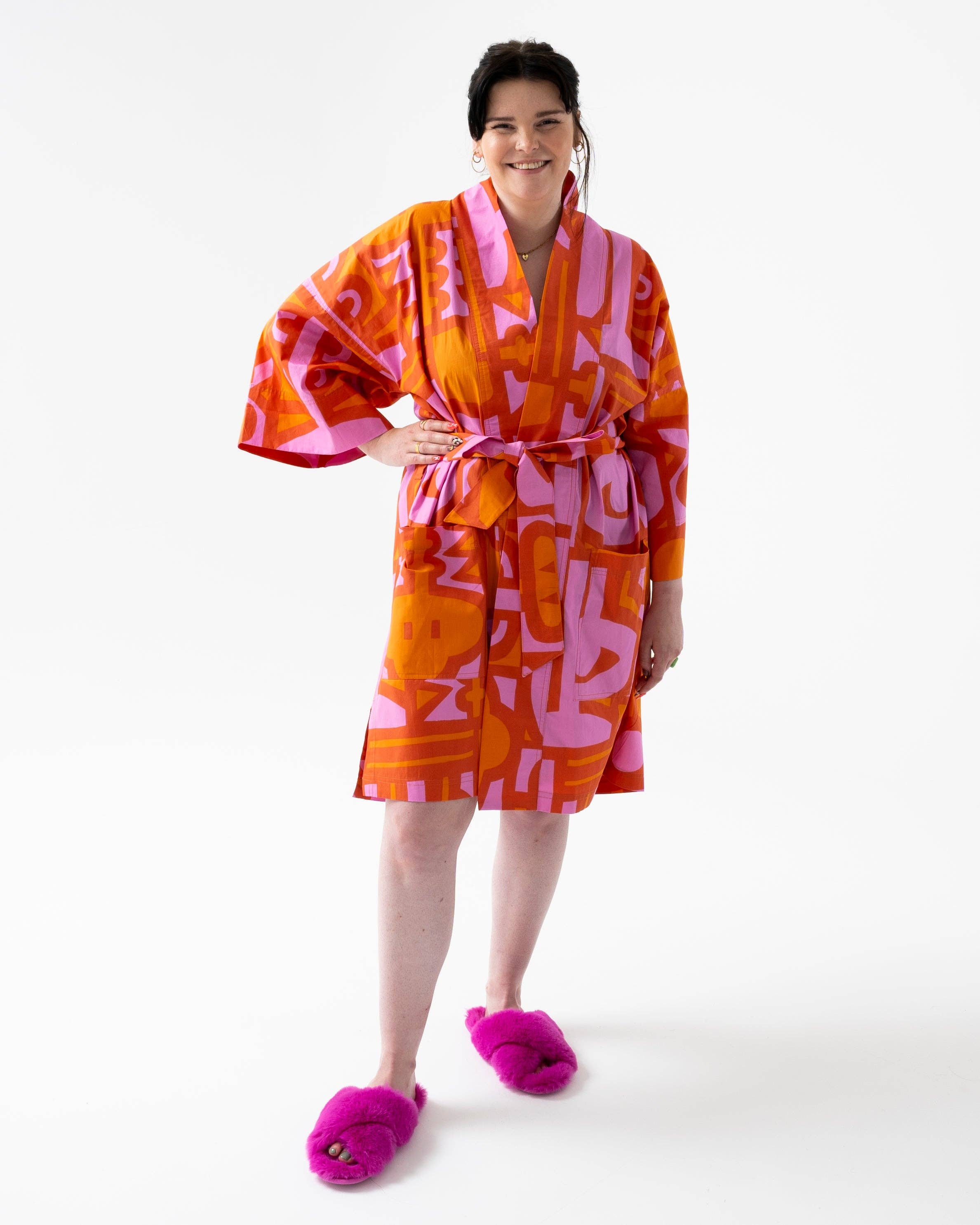 Irregular Sleep Pattern – wholesale Robe – Women's – Chameleon Robe in Cayenne4