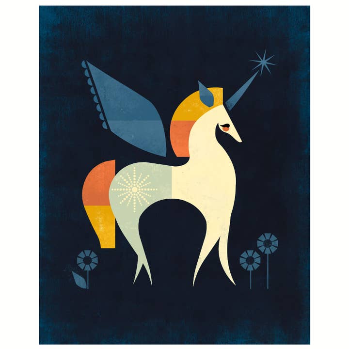 Unicorn Art Print for wholesale by Amber Leaders Designs