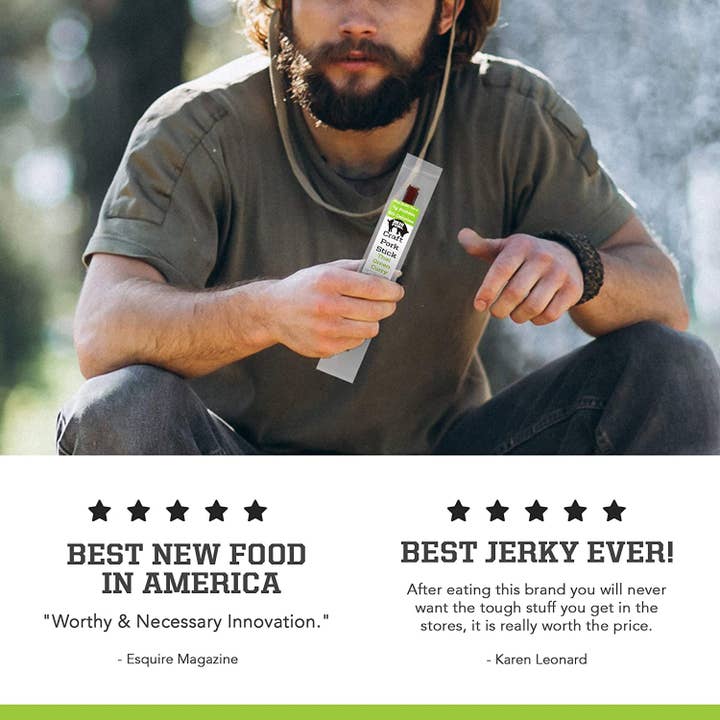 Big Fork - Wholesale Jerky - Craft Pork Snack Stick - Thai Green Curry - 80 Sticks
