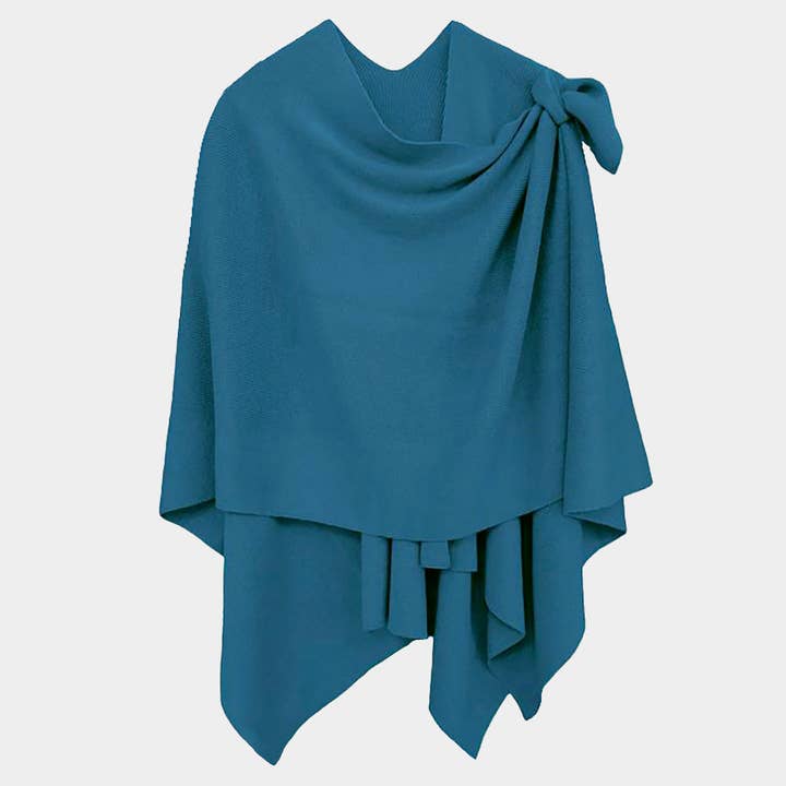 Sensibling Corp. - Wholesale Poncho - Women's - Shoulder Strap Solid Ruana Poncho47