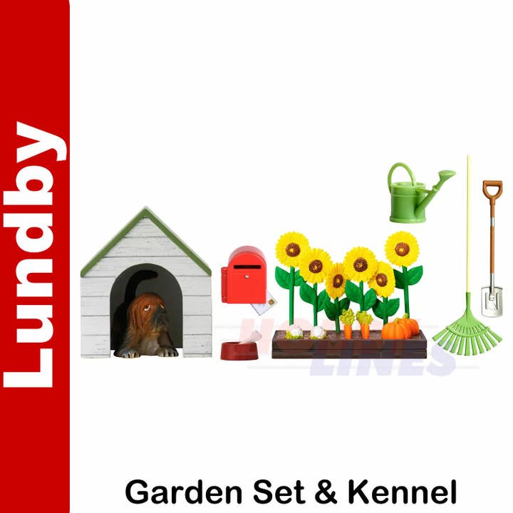Garden Set & Doghouse - Dolls House | Lundby for wholesale by Hobby-lines