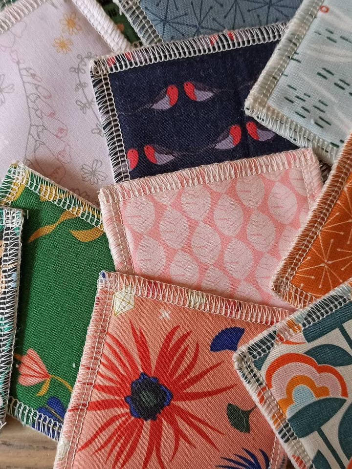 Pack of 5 small organic cottons for wholesale by Maya Créa