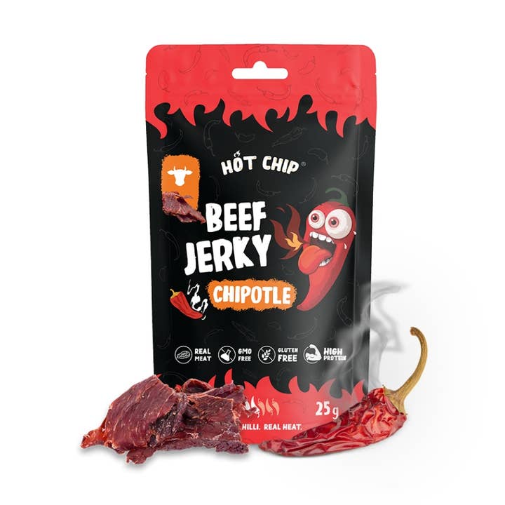 Hot Chip Jerky Chilli Chipotle 20x25g for wholesale by CargoPirate