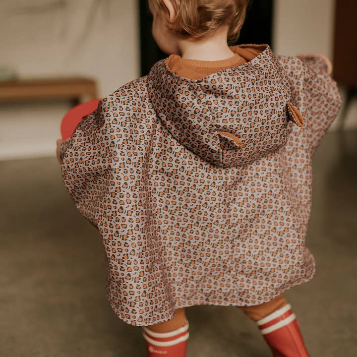 Rien Que Des Bêtises - Wholesale Raincoat - Kids - Purple leopard rain poncho