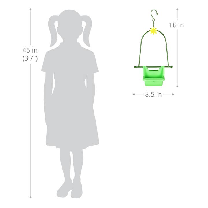 Exhart - Wholesale Bird Feeder - Hanging Green and Yellow Bird Feeders