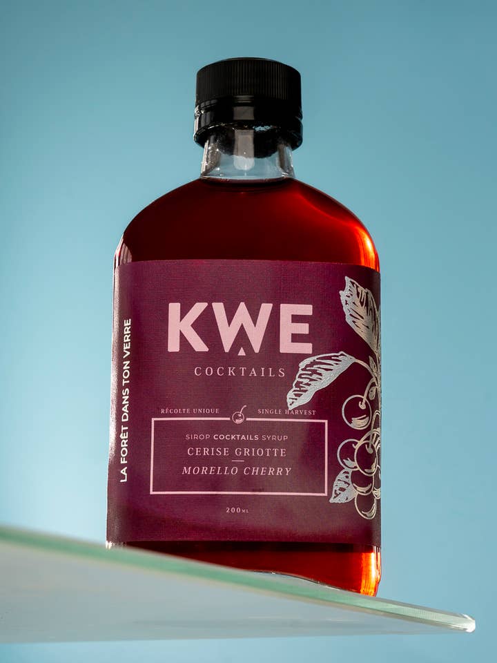 Morello Cherry Syrup for wholesale by Kwe cocktails