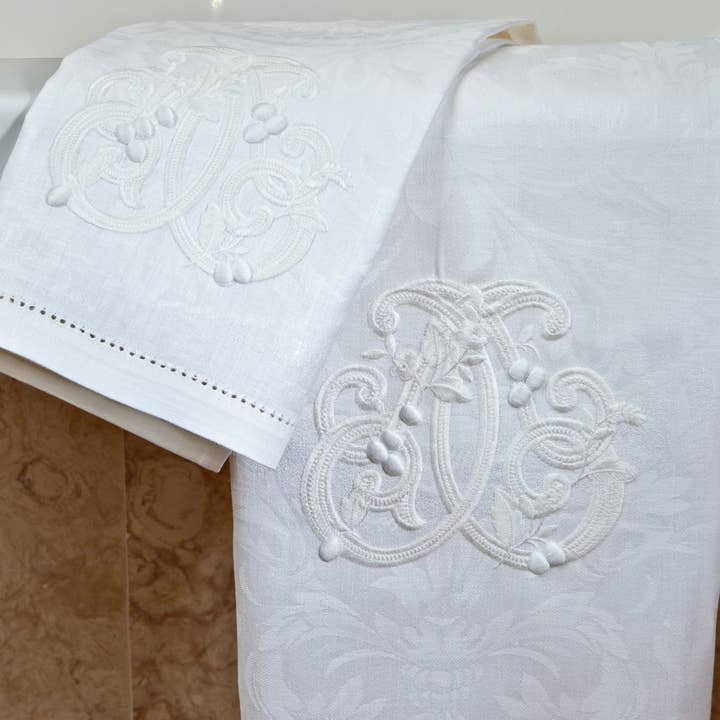 Teresa Alecrim - Têxteis para o Lar - Wholesale Hand Towel - Linen Guest Towel Arabesque0