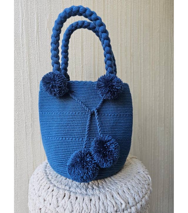 Cattleya Wayúu Mochilas Colombianas - Wholesale Top Handle Bag - Women's - Mangostino Bag S4