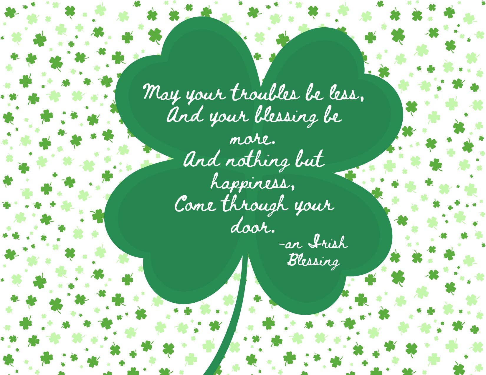 Piles of Postcards - Wholesale St. Patrick's Day Card - St. Patricks Day Irish Blessing Potcard0