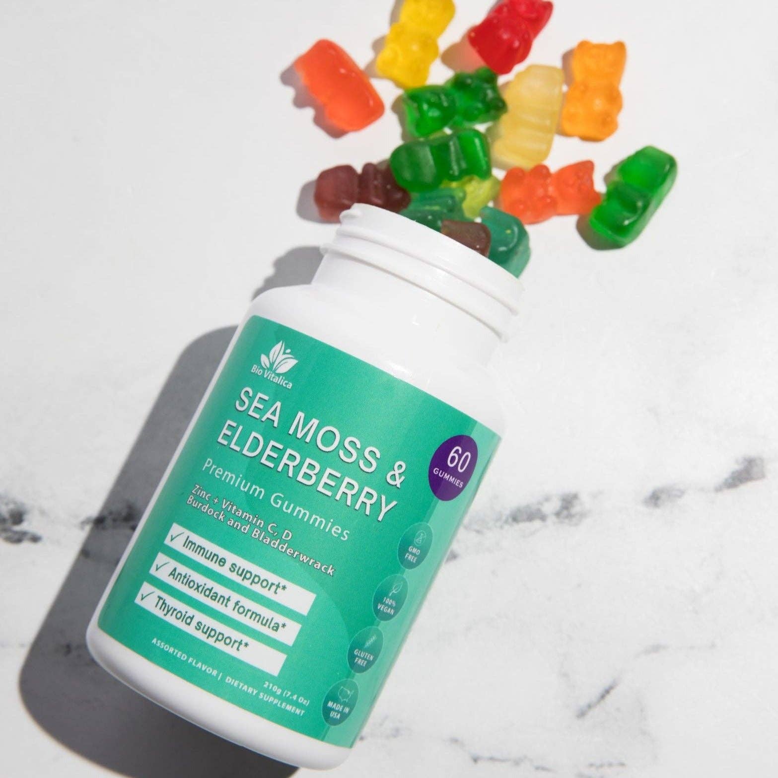 BioVitalica - Wholesale Oral Supplement/Vitamin - Sea Moss Elderberry Gummies4