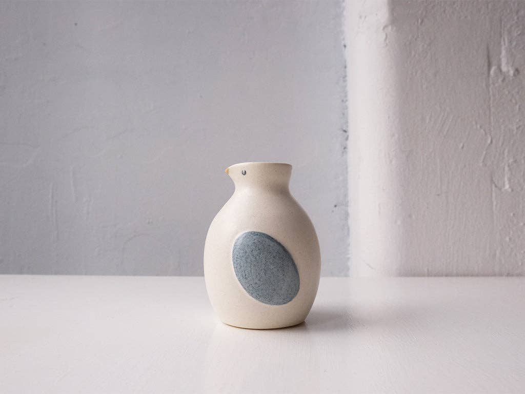 wagumi - Wholesale Decorative jar - Bird Design Tokkuri Sake Vessel by Monika Furuya