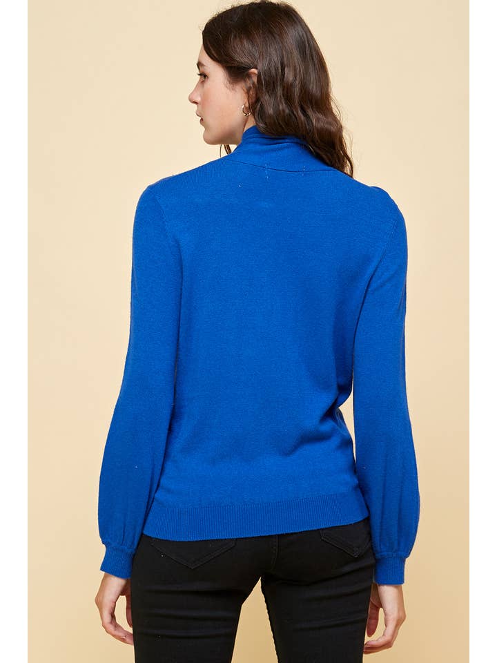OLIVE MAUVE - Venta al por mayor Jersey de punto - Mujer - ST# FCL1260SW Top de suéter henley con cuello atado