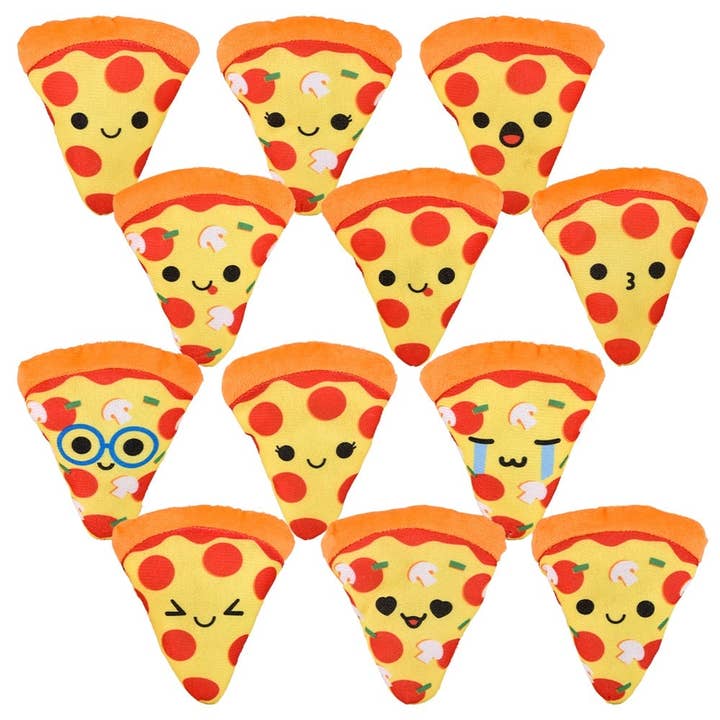 4" PIZZA plush LLB Plush Toys for wholesale by La Luna Bella - Toys