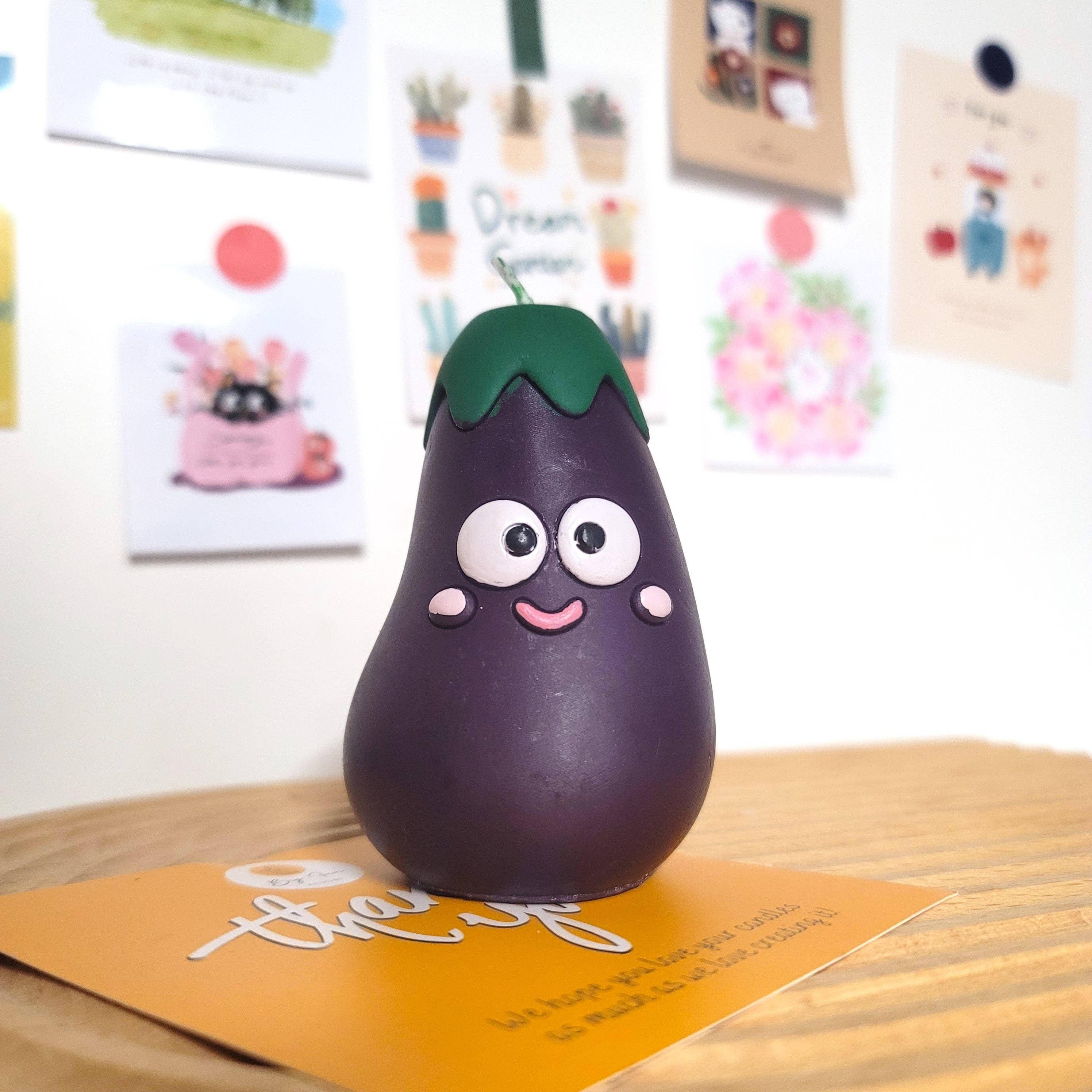 Big Fan Art Studio Inc. - Wholesale Novelty Candle - Eggplant Buddy Candle
