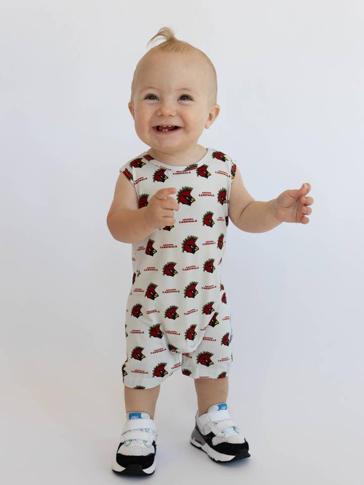 Arizona Cardinals Shorty Tank Romper for wholesale by House of Henry