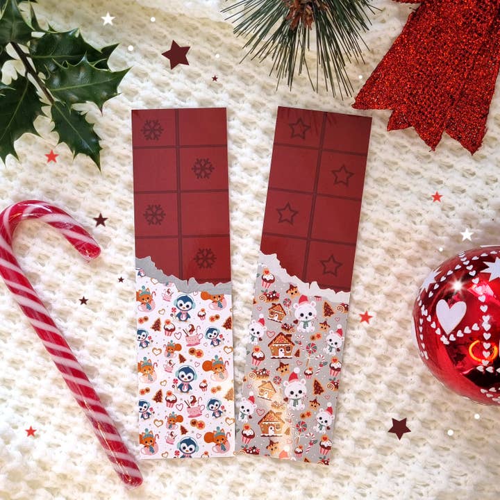 Poussin et Poupette - Wholesale Bookmark - BOOKMARK - SET OF 2 - SWEET CHRISTMAS2